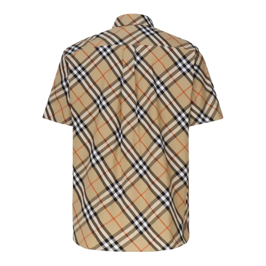 Burberry Vintage Check Shirt met korte mouwen-Heren Overhemden