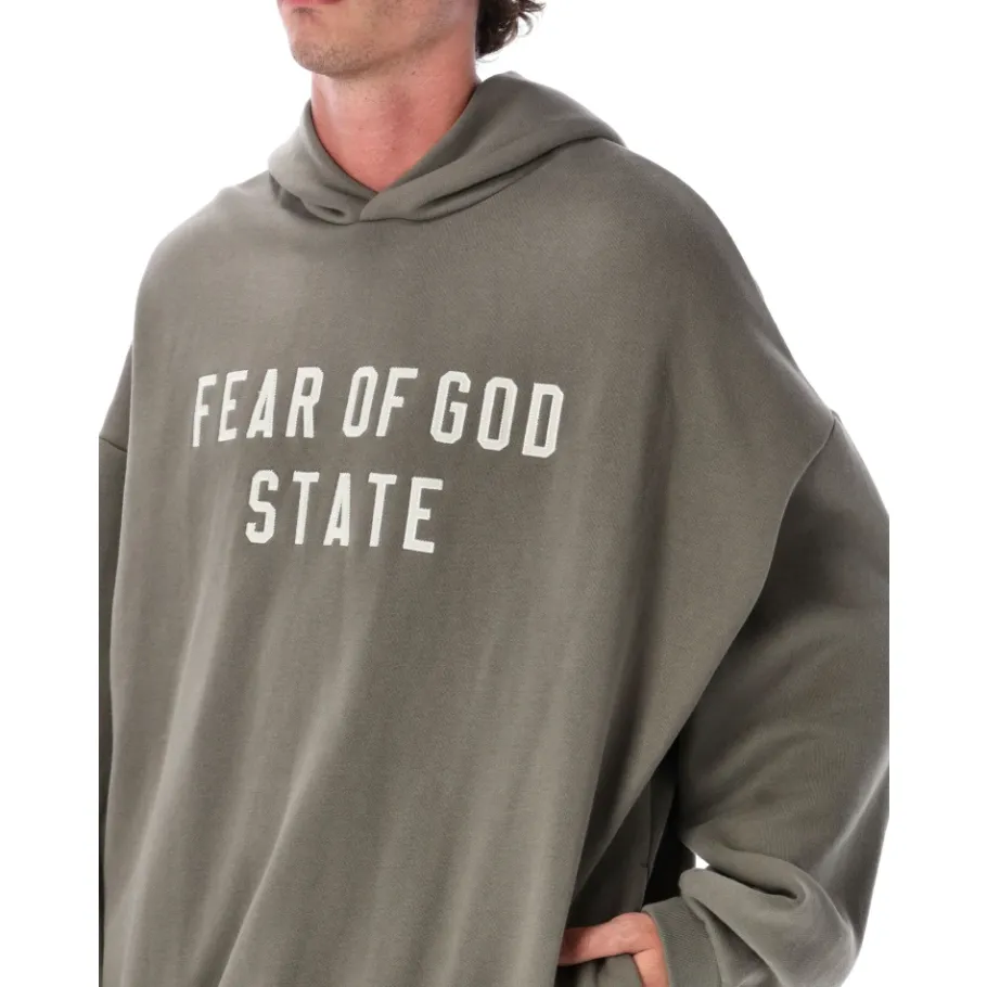Fear Of God Vintage Oversized Fleece Hoodie-Heren Truien & Vesten