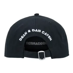 Dsquared2 Vlam Detail Katoenen Baseballpet-Heren Petten