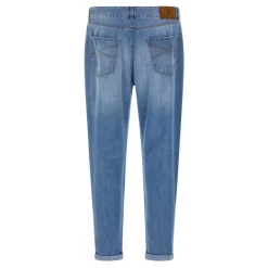 Brunello Cucinelli Vrijetijdsbroek met vijf zakken-Heren Jeans
