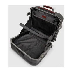 Piquadro Wheeled laptop briefcase for iPad®Pro 12,9”, TSA lock with USB and USB Type-C ports-Heren Tassen