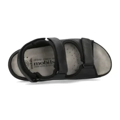 Mephisto Wijde pasvorm e leren sandaal-Heren Sandalen