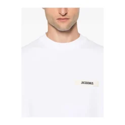 Jacquemus te Crew Neck Lange Mouwen T-shirt-Heren Shirts