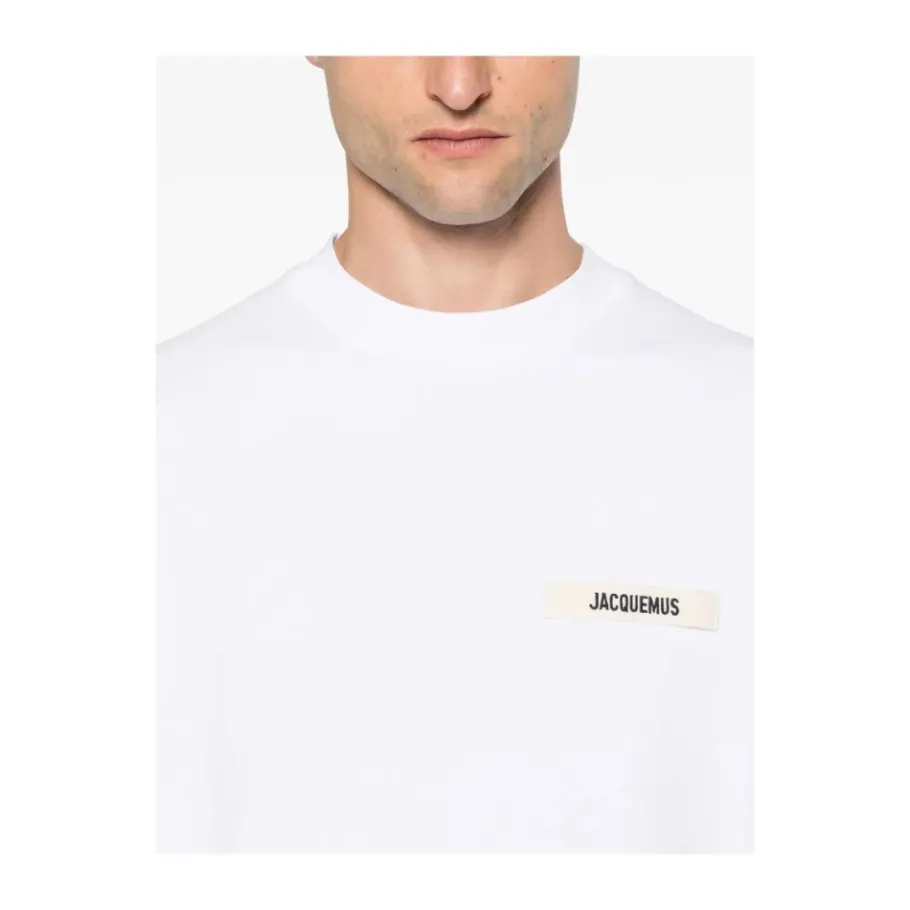 Jacquemus te Crew Neck Lange Mouwen T-shirt-Heren Shirts