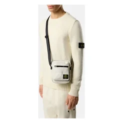 Stone Island te Crossbody Tas met Logo Patch-Heren Tassen