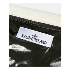 Stone Island te Crossbody Tas met Logo Patch-Heren Tassen