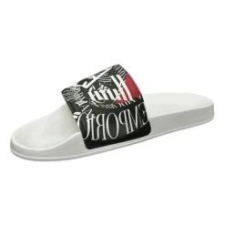 Emporio Armani EA7 Witte Flip Flops & Sliders-Heren Slippers