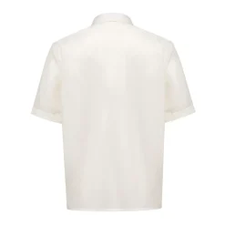 Dior te Half Zip Shirt met Logo-Heren Overhemden