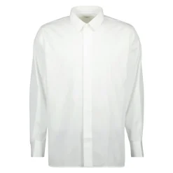 Saint Laurent te Katoenen Poplin Cassandre Overhemd-Heren Overhemden