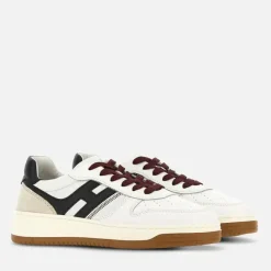 Hogan te Leren Sneakers met Rebel Grooves-Heren Sneakers