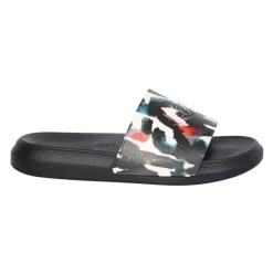 Alexander McQueen Witte Sandalen Waterverf Grafiet Stijl-Heren Slippers