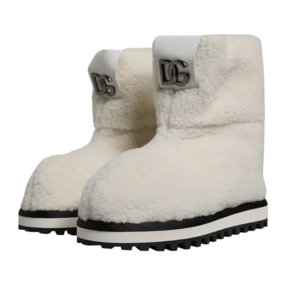 Dolce & Gabbana te Shearling Mid Calf Laarzen-Heren Snowboots
