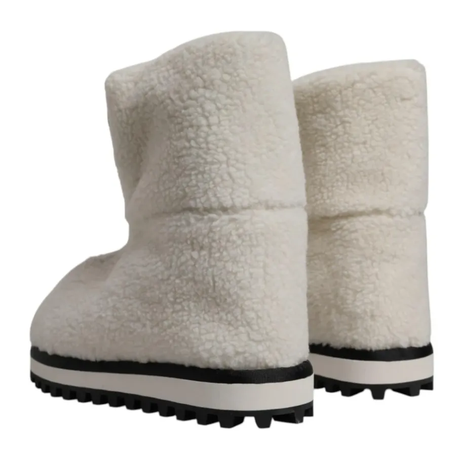 Dolce & Gabbana te Shearling Mid Calf Laarzen-Heren Snowboots