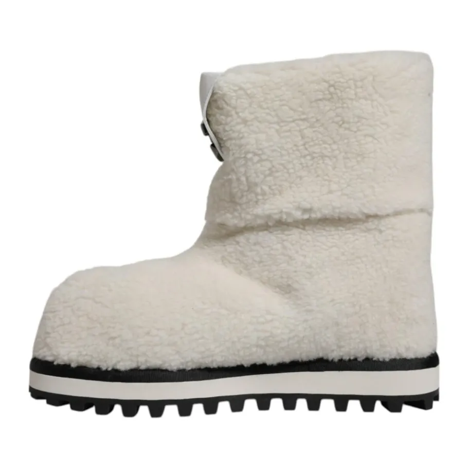 Dolce & Gabbana te Shearling Mid Calf Laarzen-Heren Snowboots