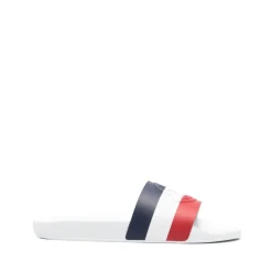 Moncler te Slide Sandalen met Logoband-Heren Slippers