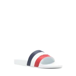 Moncler te Slide Sandalen met Logoband-Heren Slippers