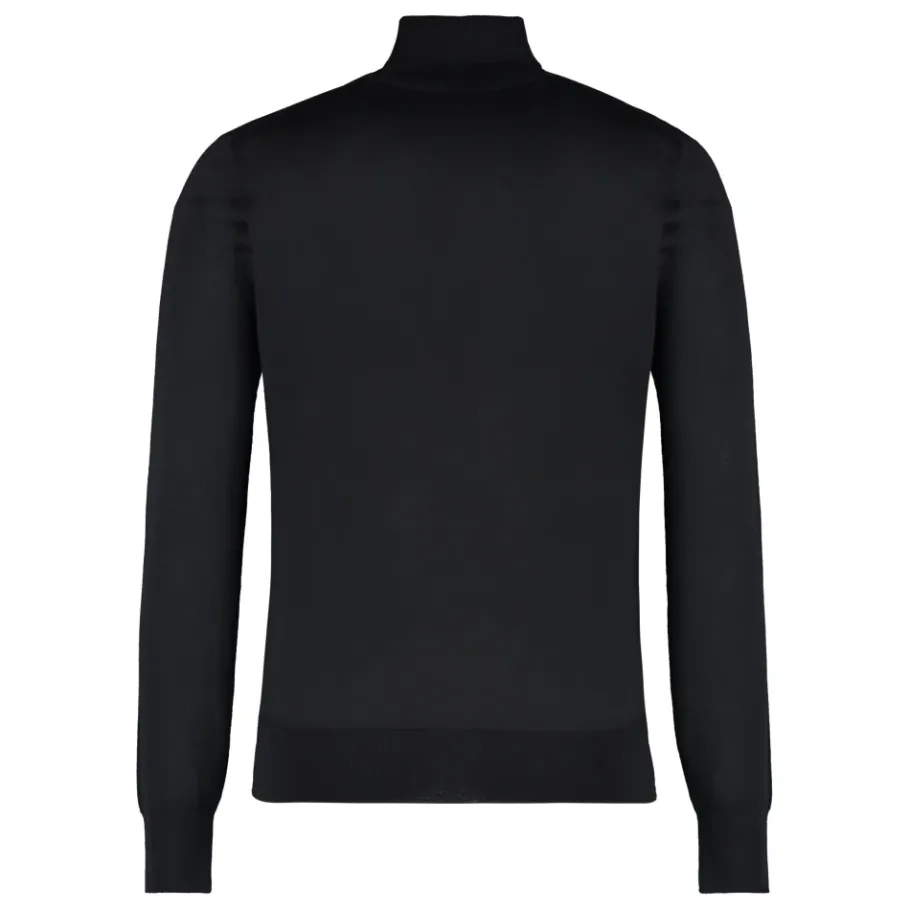 Versace Wollen coltrui met melange-Heren Truien & Vesten