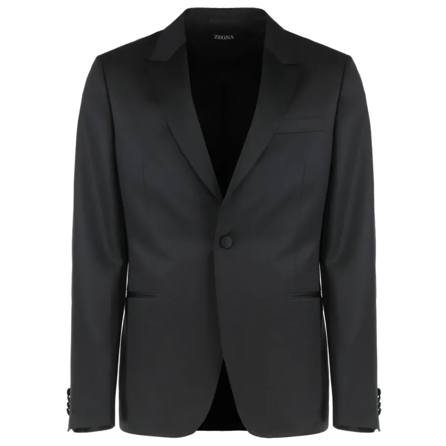 Zegna Wollen pak met mohair, tweedelig-Heren Kostuums