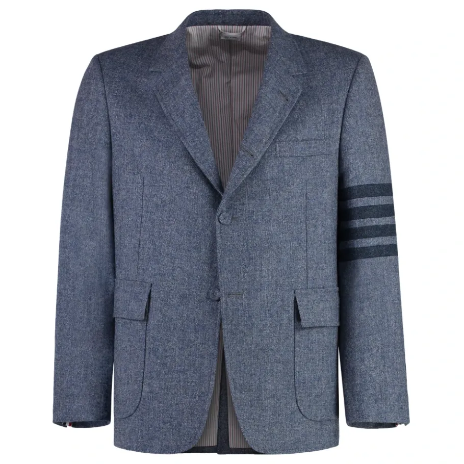 Thom Browne Wollen single-breasted blazer-Heren Jassen