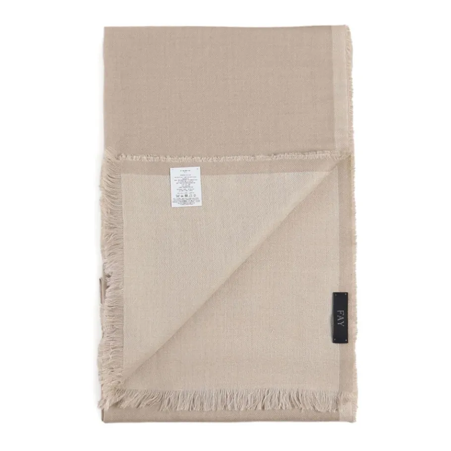 Fay Wollen Sjaal met Zijde-Heren Sjaals