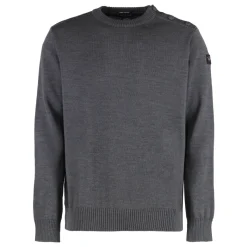 Paul & Shark wollen trui met ronde hals van scheerwol-Heren Truien & Vesten