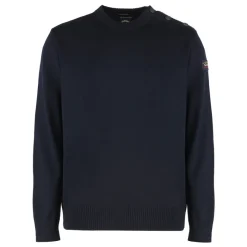 Paul & Shark wollen trui met ronde hals van scheerwol-Heren Truien & Vesten