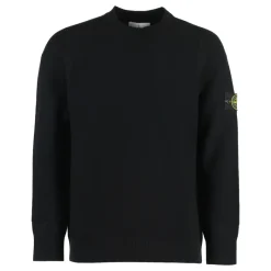 Stone Island Wollen trui met ronde hals-Heren Truien & Vesten