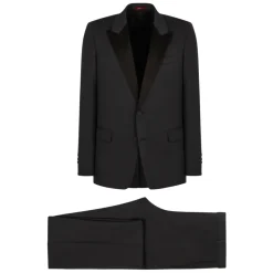 Gucci Wollen Tweedelig Pak met Satijnen Kraag-Heren Kostuums