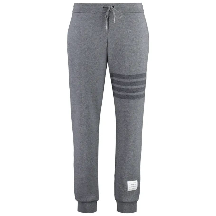 Thom Browne Wool Loopback 4-Bar Sweatpants-Heren Broeken