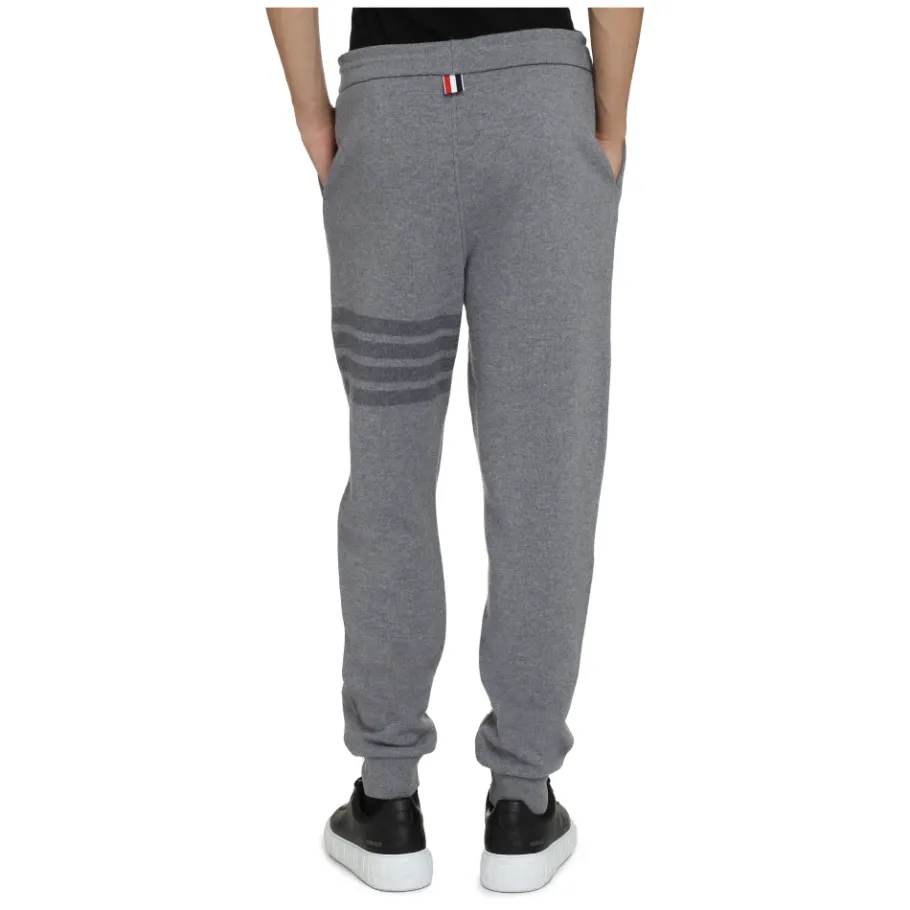 Thom Browne Wool Loopback 4-Bar Sweatpants-Heren Broeken