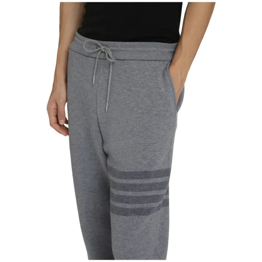 Thom Browne Wool Loopback 4-Bar Sweatpants-Heren Broeken