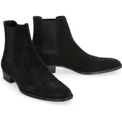 Saint Laurent Wyatt 30 Suede Chelsea Boots-Heren Laarzen
