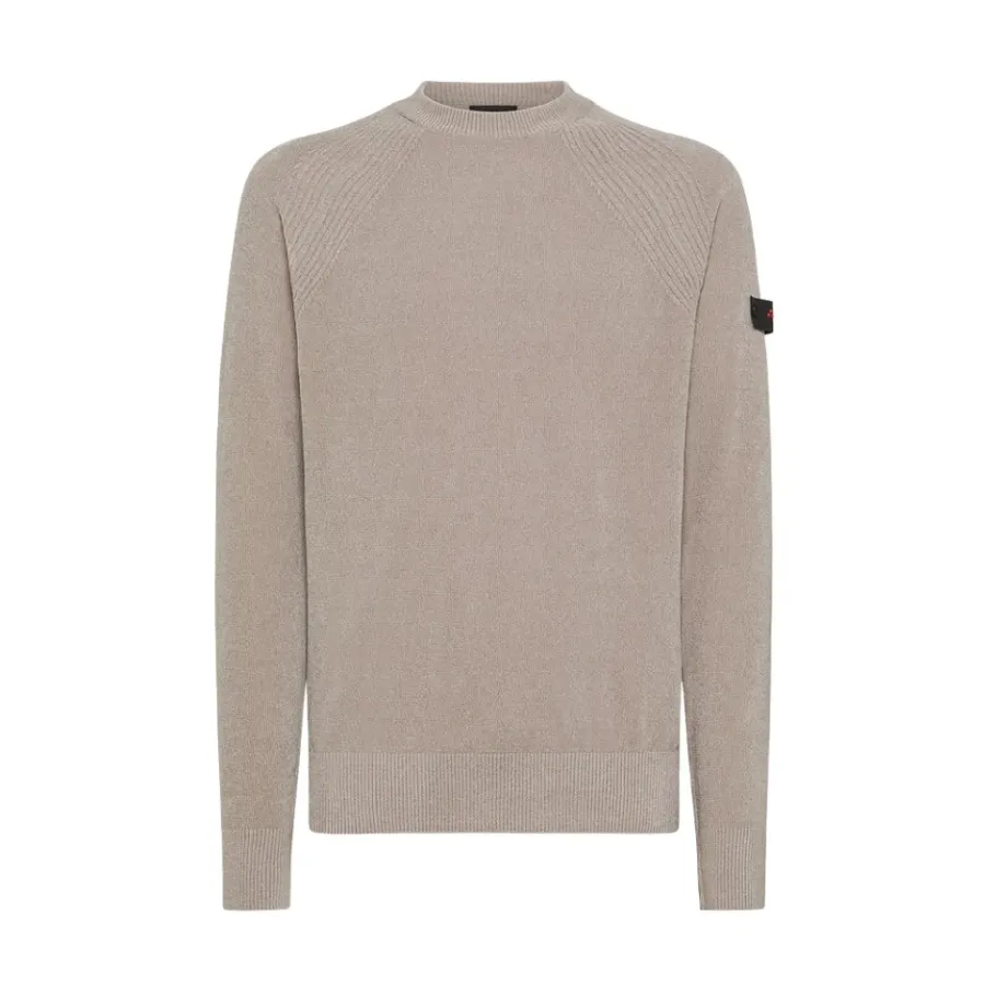 Peuterey Zachte Gebreide Trui met Ronde Hals-Heren Truien & Vesten
