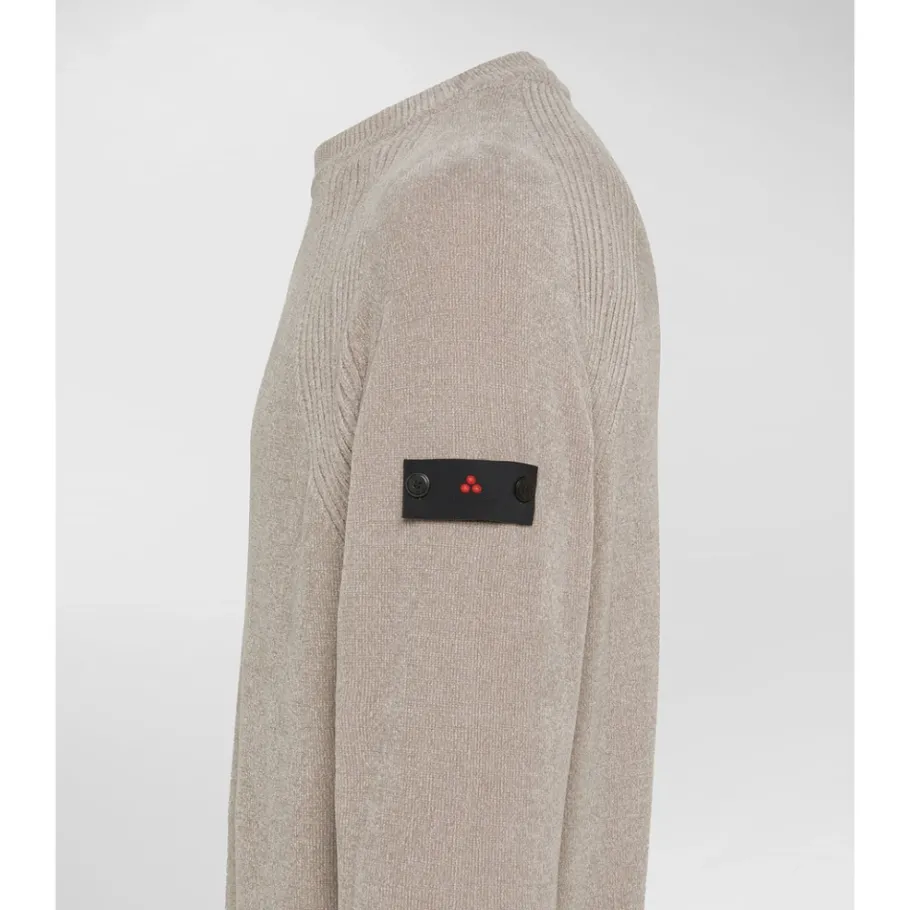 Peuterey Zachte Gebreide Trui met Ronde Hals-Heren Truien & Vesten