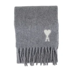 Ami Paris Zachte Grijze Wolken Alpaca Sjaal-Heren Sjaals