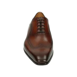 Magnanni Zakelijke lage leren schoen cognac-Heren Nette Schoenen