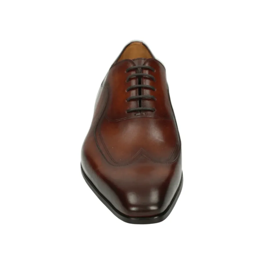 Magnanni Zakelijke lage leren schoen cognac-Heren Nette Schoenen