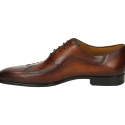 Magnanni Zakelijke lage leren schoen cognac-Heren Nette Schoenen