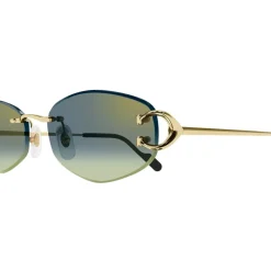 Cartier Zeshoekige zonnebril met C Decor detail-Heren Zonnebrillen