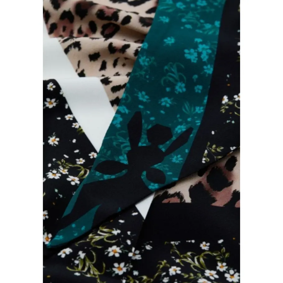 Patrizia Pepe Zijden Crepe de Chine Sjaal-Heren Sjaals