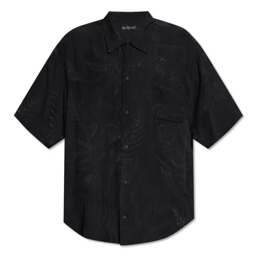 Balenciaga Zijden overhemd met zak-Heren Overhemden