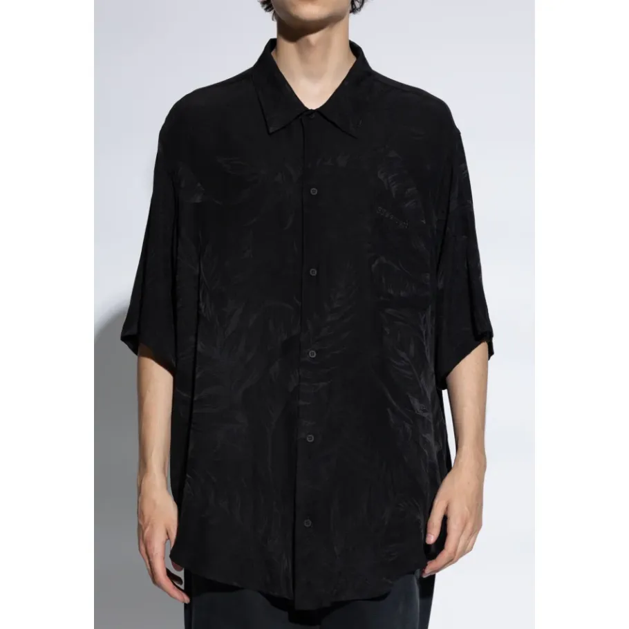 Balenciaga Zijden overhemd met zak-Heren Overhemden