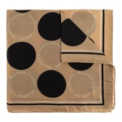 Moschino Zijden sjaal met logo-Heren Sjaals
