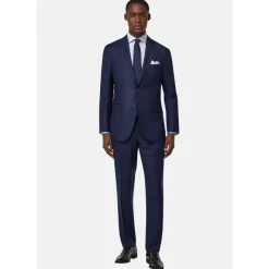 Boggi Milano Zuivere wol Bird's Eye jas-Heren Kostuums