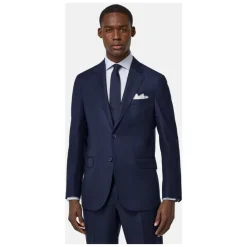 Boggi Milano Zuivere wol Bird's Eye jas-Heren Kostuums