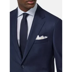 Boggi Milano Zuivere wol Bird's Eye jas-Heren Kostuums