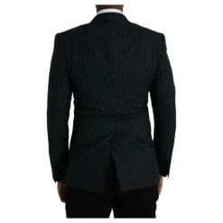 Dolce & Gabbana Gestreepte Double Breasted Coat Blazer-Heren Kostuums