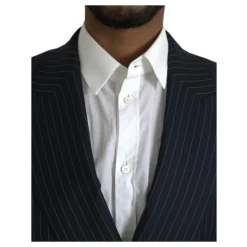 Dolce & Gabbana Gestreepte Double Breasted Coat Blazer-Heren Kostuums