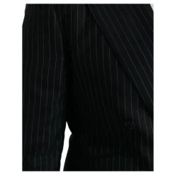 Dolce & Gabbana Gestreepte Double Breasted Coat Blazer-Heren Kostuums
