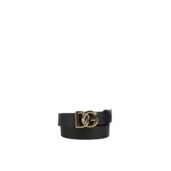Dolce & Gabbana Logo Gesp Leren Riem-Heren Riemen